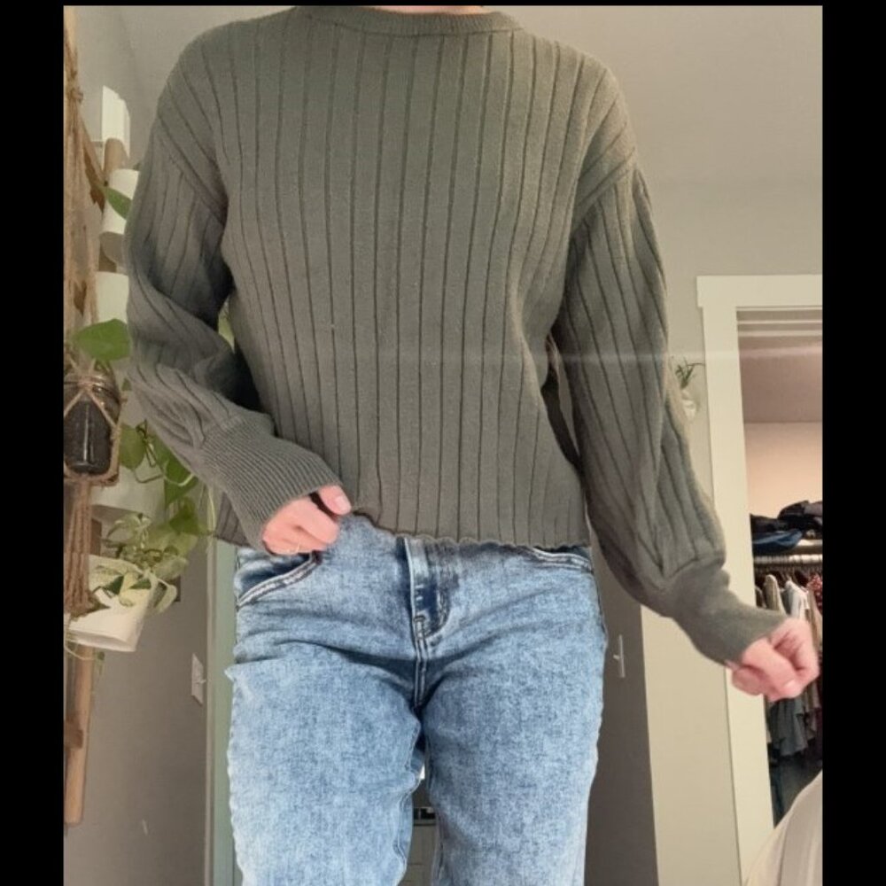 Green sweater